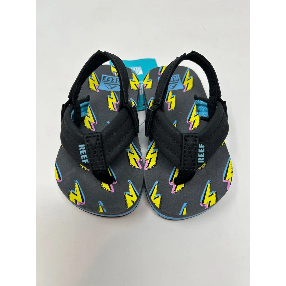 Sandalias Reef Kids Little Ahi Chanclas Atornilladas Rayo Nuevas con Etiquetas Talla 5 Niño Pequeño Foto 3 de 4