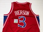 ALLEN IVERSON SIGNED PHILADELPHIA 76ERS ORIGINAL NBA JERSEY W/ COA