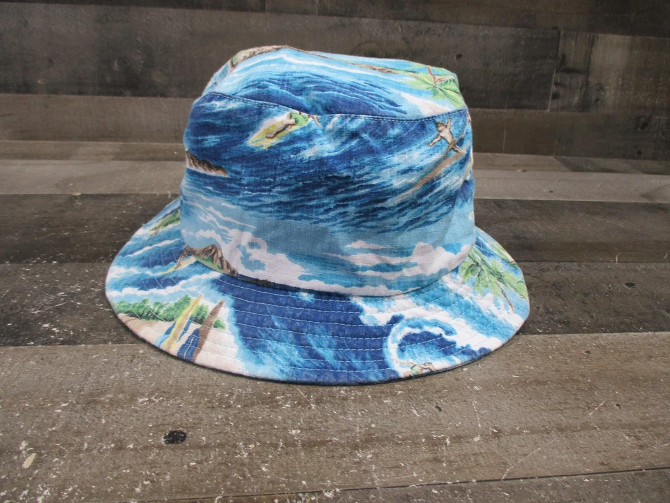 Reyn Spooner ведро шляпа мужская S/M синий гавайский серфинг пляж ограниченного выпуска - Изображение 3 из 4