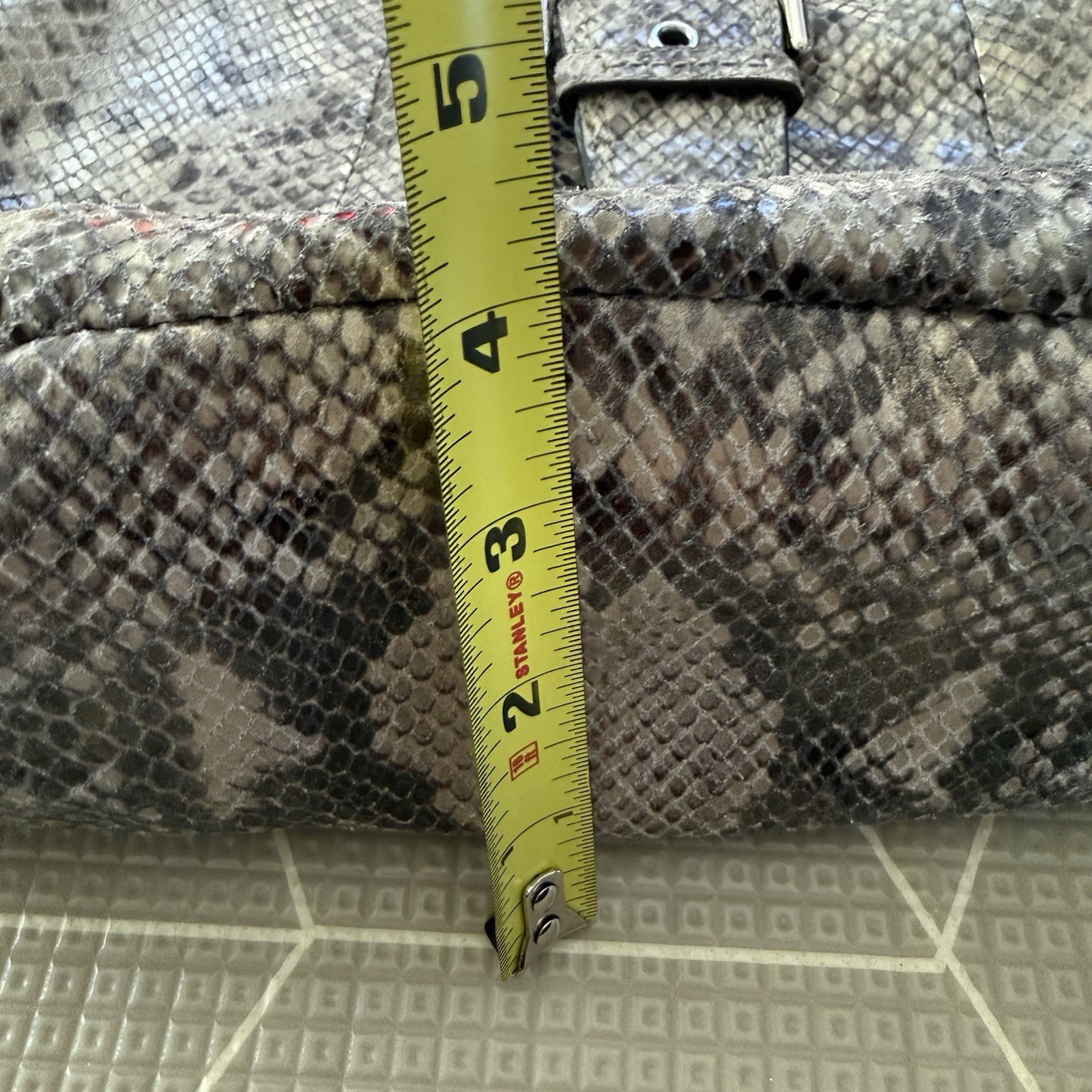 Coach SoHo Python Embossed Leather Carryall Tote … - image 12