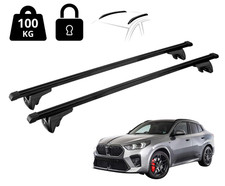 Nordrive Dach-Querträger Für BMW X2 (U10) 2024 Schwarz Mit Diebstahlsicherung