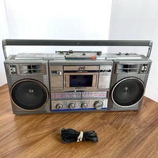 Vintage JVC RC-770JW Boombox, Tested Radio Works - Tape Deck Faulty -SEE VIDEO-