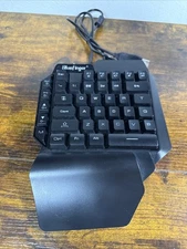 BlueFinger USB RGB One Hand Mechanical Gaming Keyboard Click Clack Works Great!