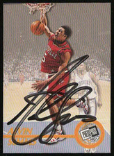1997/98 Press Pass Authentics ALVIN SIMS On-Card Autograph Rookie Auto RC. rookie card picture