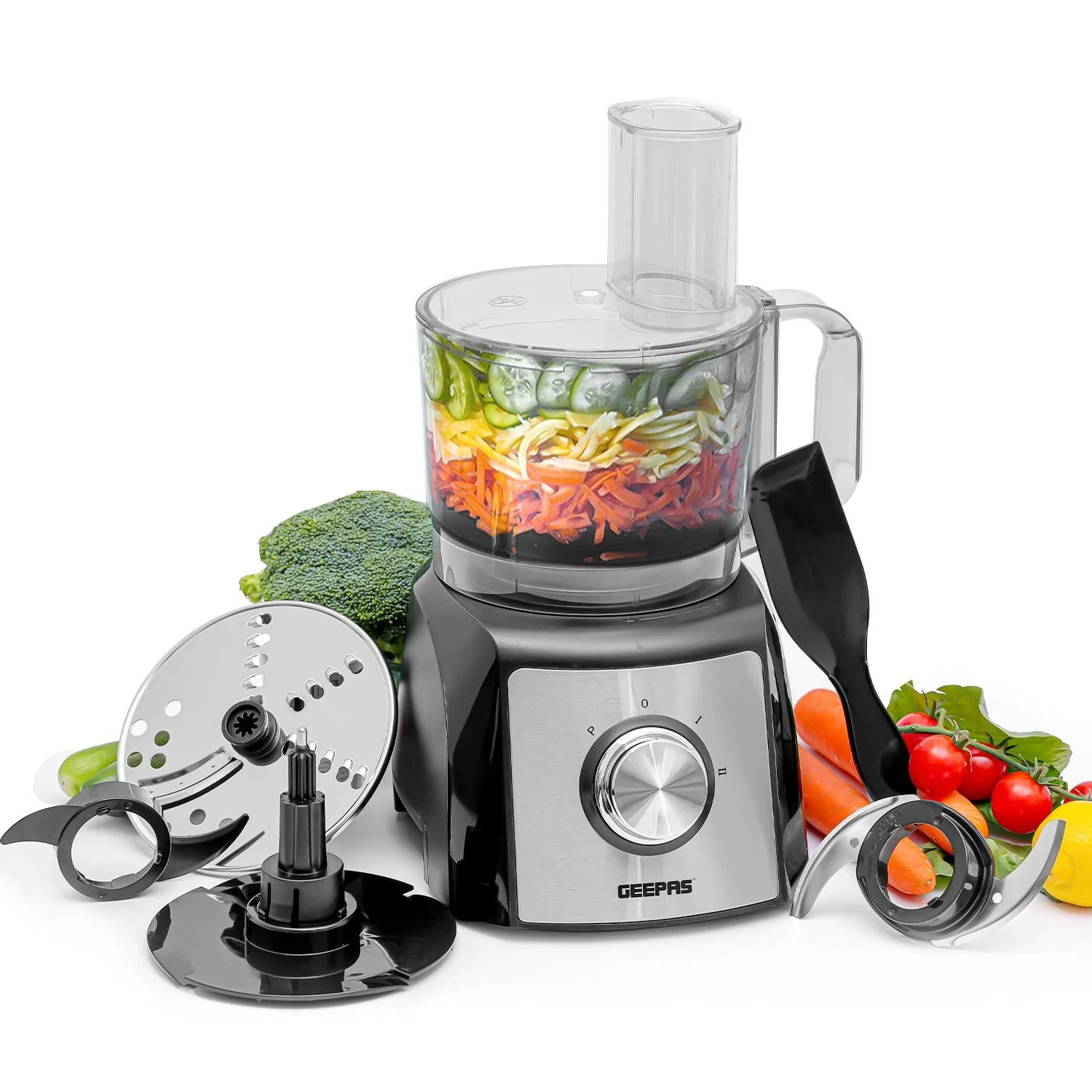 Geepas 1200W Compact Food Processor and Blender, Stainless Steel Blender
Opens in a new window or ta