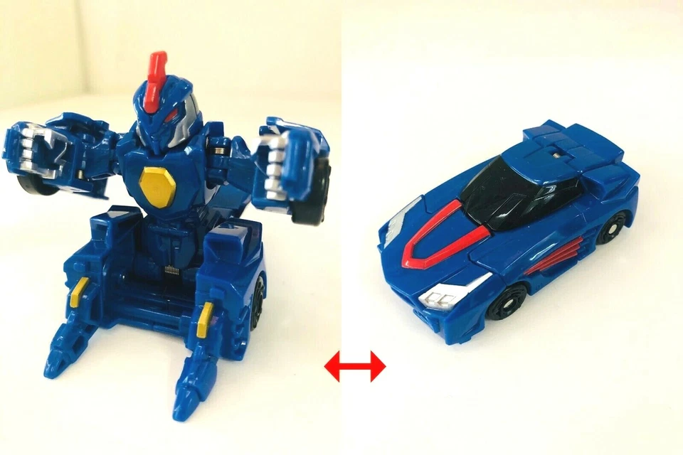 KOREA [ PASHA MECARD ] EVAN Transformable Robot Car TV Figure + 2card  - Image 2 of 4