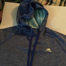 Adidas Climawarm Women's Hoodie Sweatshirt - blue - Size small