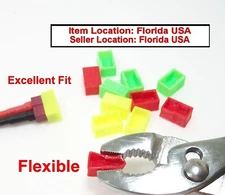 DEANS RC Battery Connector Cap Cover GREEN, RED, YELLOW Lots of 10 each