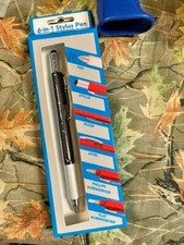 BLACK STYLUS 6 in 1 PEN FOR TOUCH SCREEN PHONES USE WITH IPAD  IPHONE