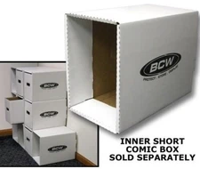 (1x) BCW Short Comic Book Storage Box House- Stores Short Comic Boxes