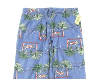韓国ウォン Tommy Bahama Men's Blue Printed Graphic Fleece Pajama Pants | eBay