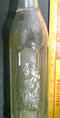Big Chief soda bottle vintage embossed collectible made by Coca-Cola Pelham Ga
