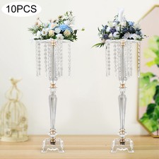 26in Acrylic Crystal Floral Vase Flower Stand Holders For Wedding Table