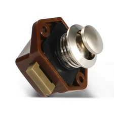 Push Button Cupboard Lock Door Latch Keyless Cabinet Drawer Catch Knob Caravan
