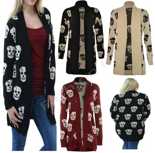 Womens Ladies Skeleton Skull Print 