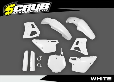 Yamaha YZ 250 1992 Motocross White Plastic Body Kit | eBay