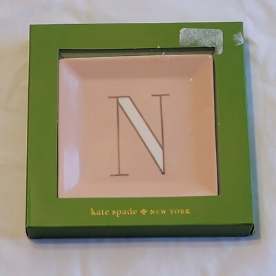 KATE SPADE NEW YORK LENOX- It's Personal ''N'' Peach Jewelry Tray 4'' New Trinket