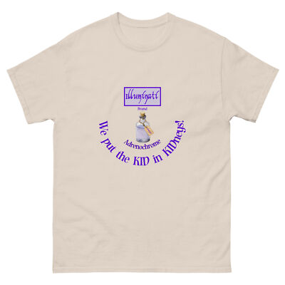 ''Illuminati Adrenochrome'' Men's classic tee Satire Q Paranoid Conspiracy Funny