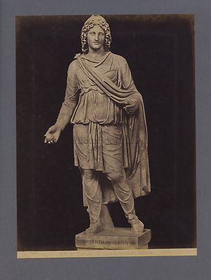 Skulptur Greco-Roman Paris Pallas Griechenland Italien 2 Fotos Vintage Ca 1880