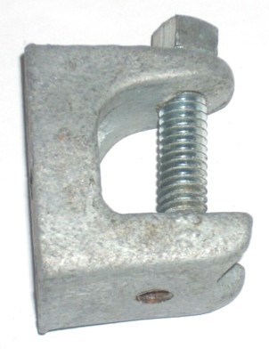 Appleton BH-500 Galvanized Steel Beam Clamp 1/4-20 Thread 15/16'' Jaw Opening 2pk