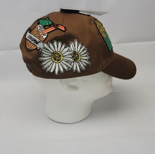 ZARA MAN EMBROIDERED PATCHES Fun Food Tropical HAT BASEBALL CAP