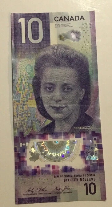 2018 Bank Of Canada 10 Dollar Polymer Birthday Note FFD 2004 7 10 Rare Unique￼ - Image 3 of 4