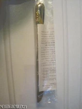 NEW YAMAZAKI CRAGG HILARY GOLD ACCENT STAINLESS STEEL TABLE KNIFE~BUTTER~DINNER