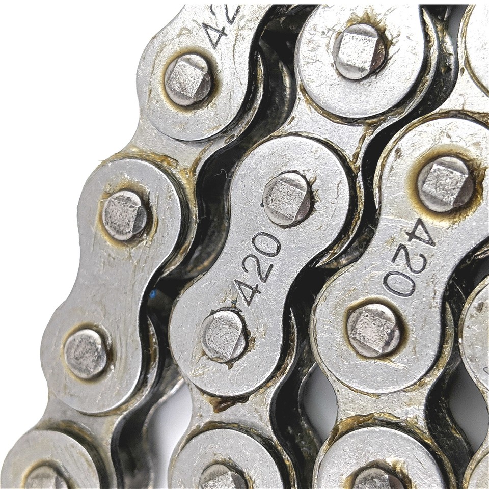 420 Jackshaft Chain 42 Links + 6 Master Links For MB200, MB165 & Heat Baja Mini Bikes