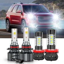 For Gmc Acadia 2013-2022 4pcs Led Headlight Highlow Beamfog Light Bulbs Kit For Gmc Acadia 2013-2022 4pcs Led Headlight Highlow Beamfog Light Bulbs Kit