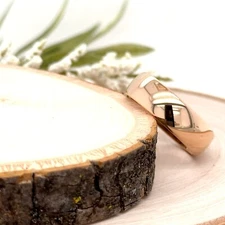 High Polished Rose Gold Tungsten Band 7mm Unisex Engraved Christmas Gifts Ring