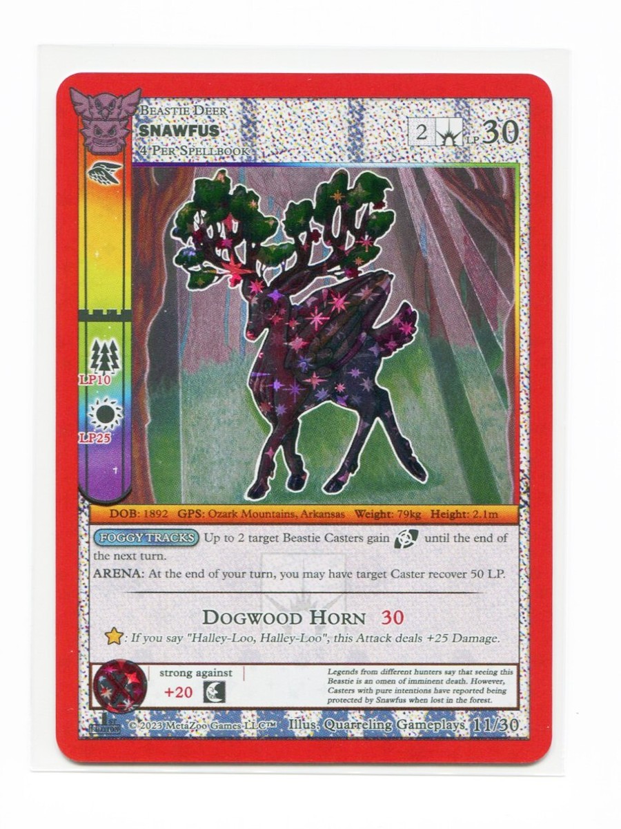 MetaZoo SNAWFUS 11/30 REVERSE HOLO Quarreling Gameplays Fan