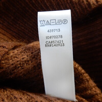 Ann Taylor Loft Womens Sweater Large Brown White Fade Knit Retro