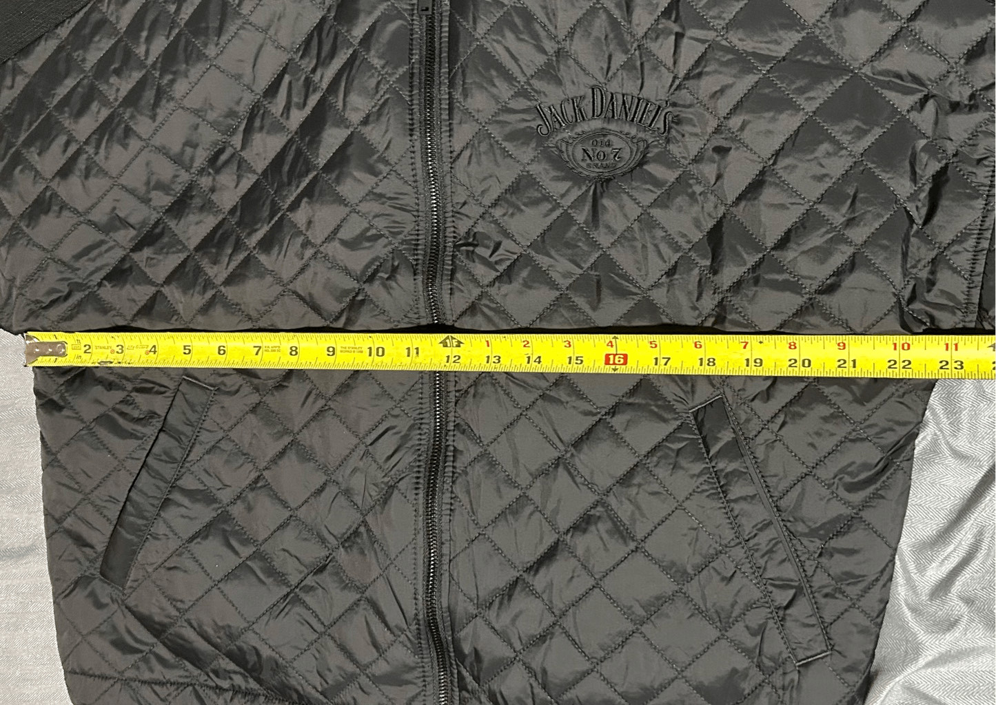 Jack Daniels Black Puffer Jacket Mercer Mettle Sz M Gem