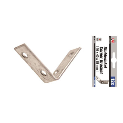 BGS-80944 Stuhlwinkel-Satz 40 x 40 x 15 mm 12-tlg.