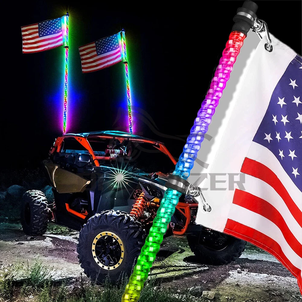 Lighted Flag Pole For Atv Shelly Lighting