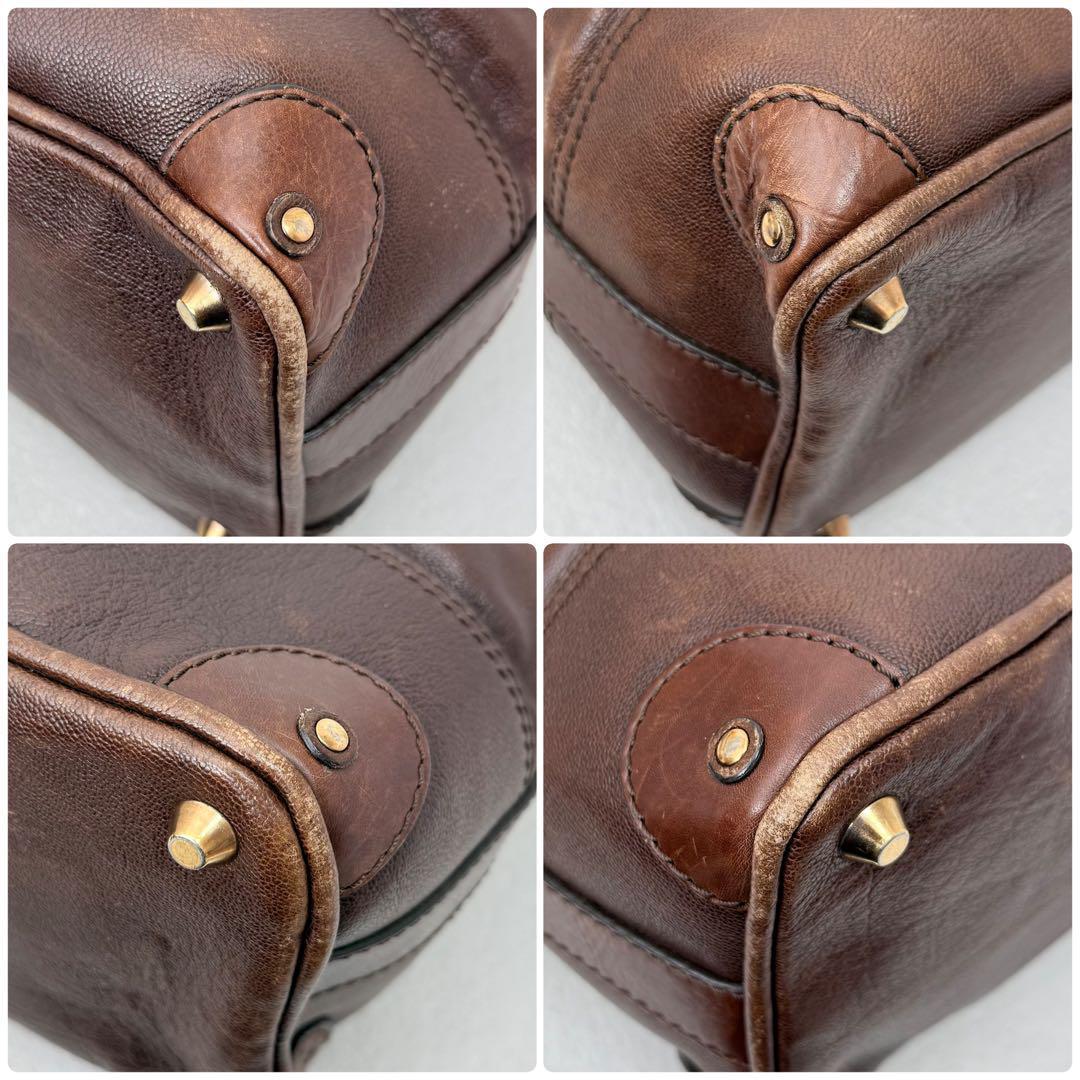 Chloe Kerala Boston Bag Dark Brown Leather Gold Hardware Y2K Chloe Kerala Boston Bag Dark Brown Leather Gold Hardware Y2K