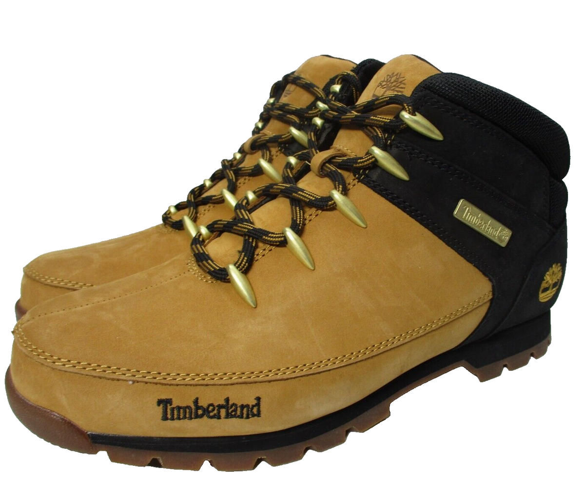 Timberland Euro Sprint Mid Hiker Wheat Nubuck Boots Mens Sz  display picture 2