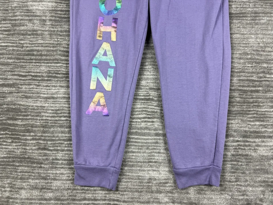 Disney Stitch Sweatpants Juniors XL 15-17 Purple Drawstring Sweatpants Joggers - Image 3 of 4