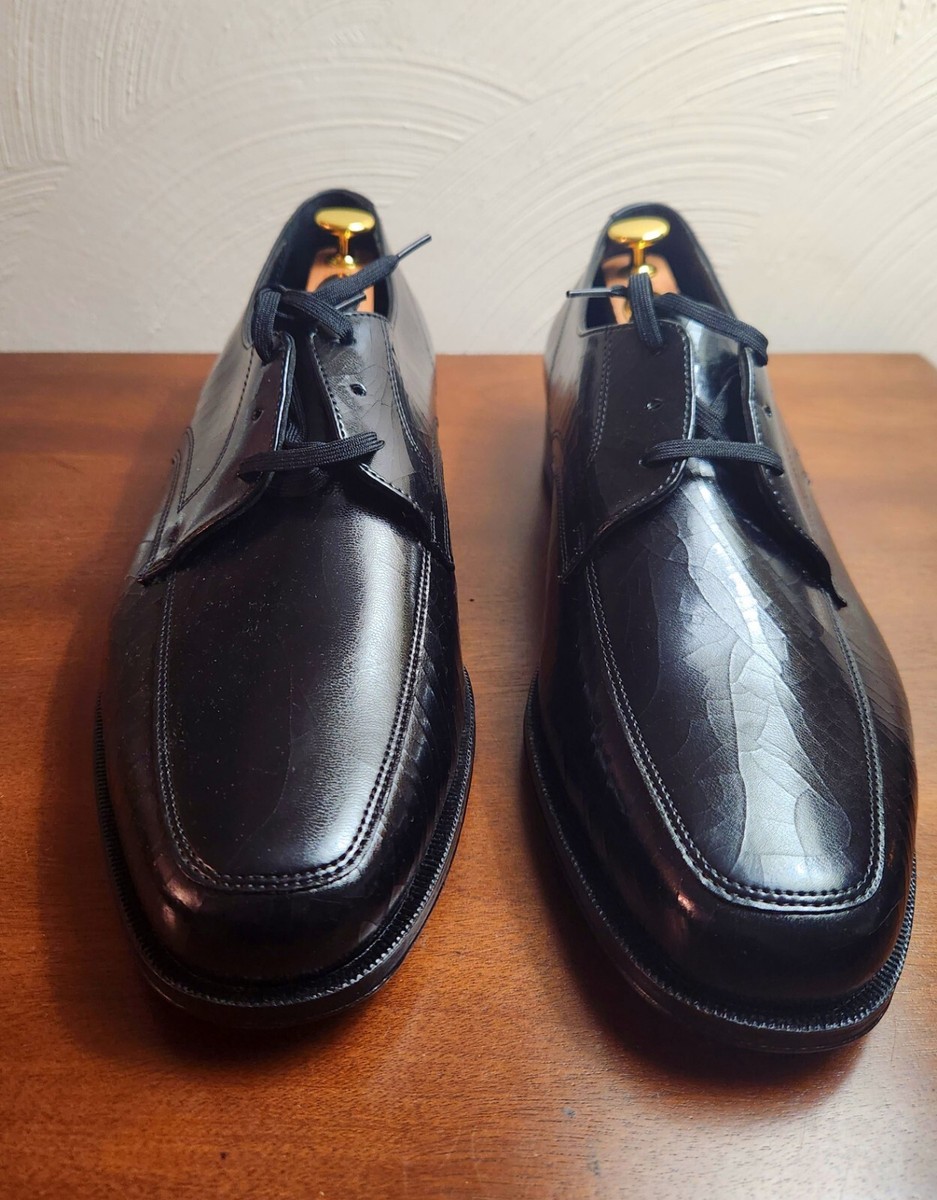 Mens Florsheim 23614 Black Textured Leather Dress Shoes Size  display picture 3
