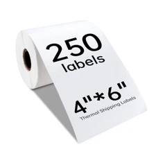 VRETTI Self Adhesive Thermal Shipping Labels Roll 4x6 Zebra 2844 Eltron ZP450