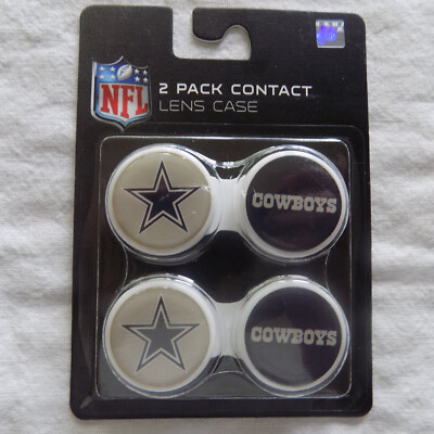 NFL Dallas Cowboys Team Color and Logo Contact Lens Case New Original Packaging