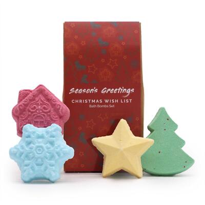 Weihnachtswunschliste Weihnachten Badebombe Geschenkset