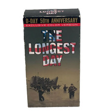 The Longest Day Movie D-Day 50th Anniversary Exclusive Color Version VHS 2 Tapes