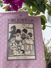 FOLKWEAR Sewing Pattern 109 Little Folks Child Toddler Infant 1982 SOME ARE CUT