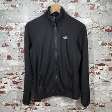 The North Face Long Sleeve Zip Up Fleece Jacket Polyester Medium Women  s Black
