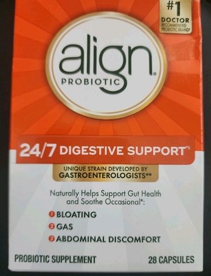 Align Probiotic ~ 24/7 Digestive Support ~ 28 Capsules ~ Exp: 08/28