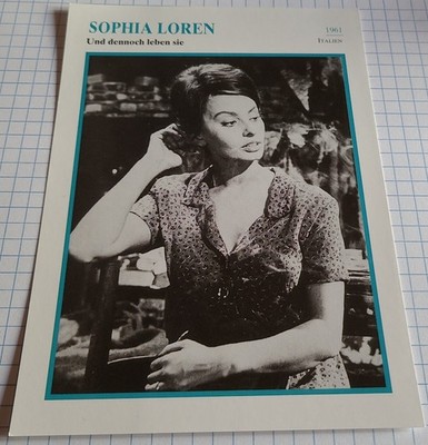 Schauspielerin SOPHIA LOREN | Film-Star-Foto / Sammelbild-Karte #n213