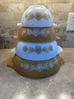 Vintage Pyrex Butterfly Gold Cinderella Mixing Bowls