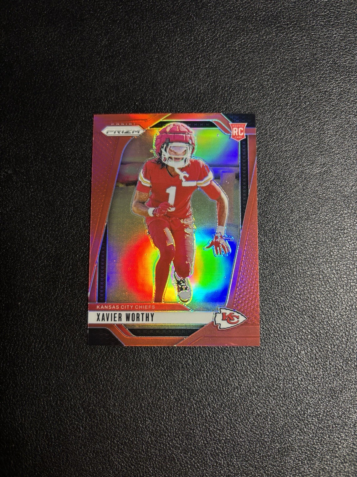 2024 Panini Prizm Xavier Worthy #399 Red Retail SSP Rookie Chiefs