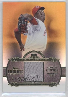2013 Topps Tribute to the Stars Relic Gold 13/25 Aroldis Chapman #TTSR-AC b9e